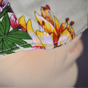 Close up of NZ Map pattern bucket hat